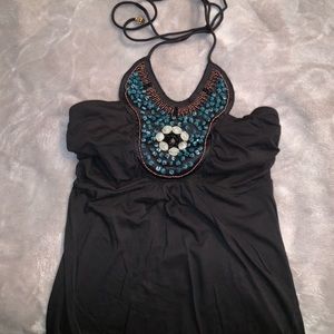 Beaded halter top - Victoria Secret Bra top brand